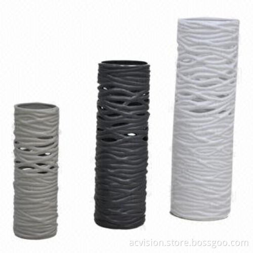 White Vases, Made of Ceramic